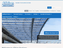 Tablet Screenshot of albionsections.co.uk